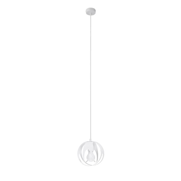 Lampa wisząca TULOS 1 biała zdjęcie 1
