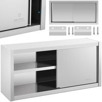 szafa ścienna gastronomiczna z drzwiami przesuwanymi stal 120 x 45 x 60 cm