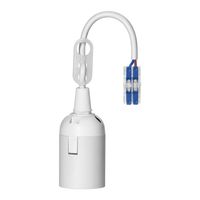 OPRAWKA REMONTOWA E27 Z SZYBKOZŁĄCZKĄ, BIAŁA - ON-E27-29/W