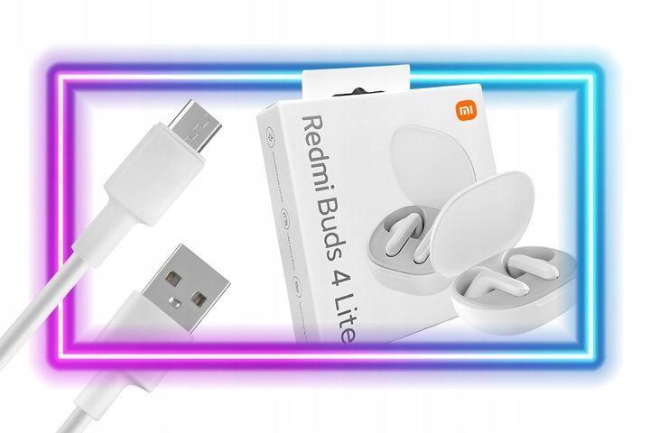 SŁUCHAWKI BEZPRZEWODOWE DOUSZNE XIAOMI REDMI BUDS 4 LITE + etui ładujące zdjęcie 3