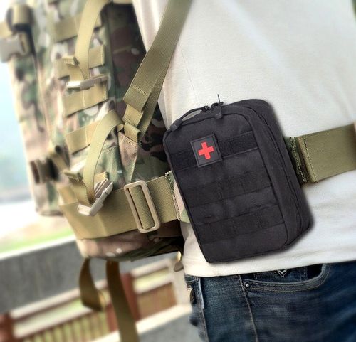 Apteczka Saszetka wojskowa taktyczna MOLLE kieszeń  C51_Czarny na Arena.pl
