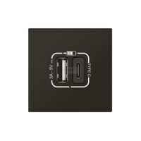 MOSAIC - Gniazdo USB typ A + typ C z szybkozłączem - Antracyt Legrand 079193L