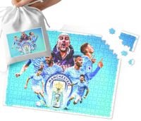 PUZZLE - MANCHESTER CITY WZORY DLA MAŁEGO PIŁKARZA 110EL + WORECZEK