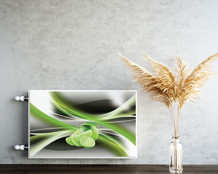 Mata MAGNETYCZNA Na Grzejnik Limonki Owoce Abstrakcja Cytrusy 110cm x 60cm zdjęcie 5