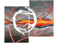 80X70CM TANIEC PŁOMIENIACH DUO OBRAZ