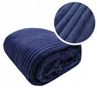 CIEPŁY GRUBY KOC NARZUTA NA KANAPĘ ŁÓŻKO PLED KOCE LEA 200x220 CM GRANAT