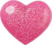Przypinka Jibbitz Charms Pin Do Butów Crocs Pink 3D Glitter Heart