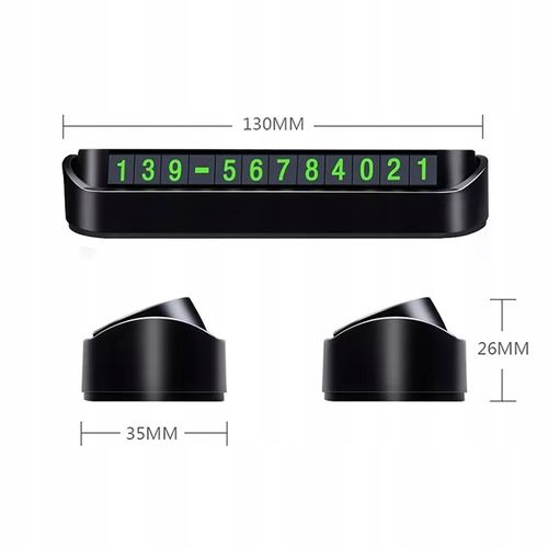 Tabliczka Parkingowa Informacyjna na Numer Telefonu Komórki Kierowcy Auta na Arena.pl