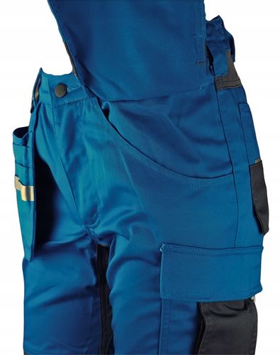 Spodnie ROBOCZE męskie BHP MOCNE ochronne ELASTYCZNE MONTERSKIE ODBLASKOWE na Arena.pl