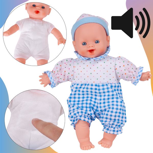 Lalka bobas ze smoczkiem 26 cm zdjęcie 2