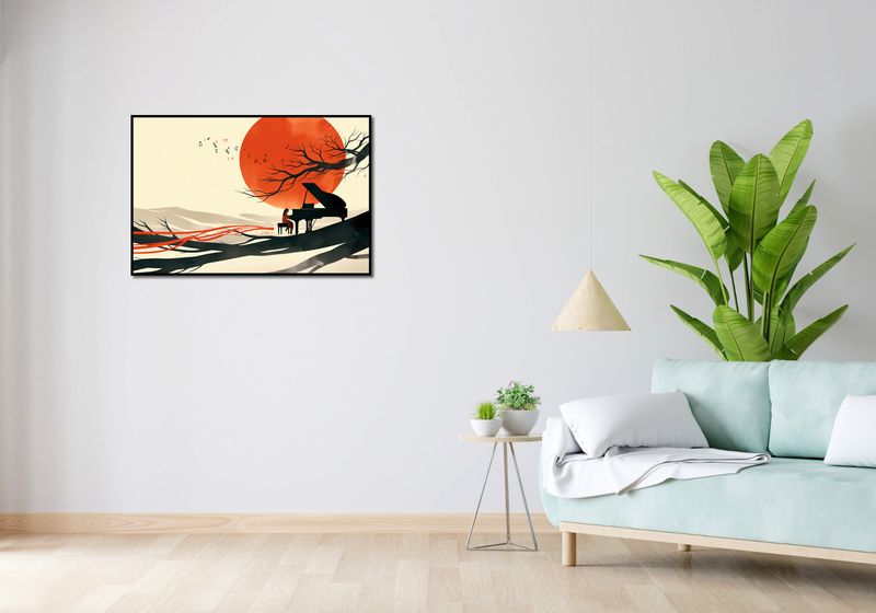 Plakat 91,5x61cm Pianistka zdjęcie 4