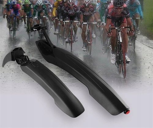 BŁOTNIKI ROWEROWE ZESTAW KOMPLET PRZÓD TYŁ WACHLARZE 26 27 28 29 CZARNY na Arena.pl