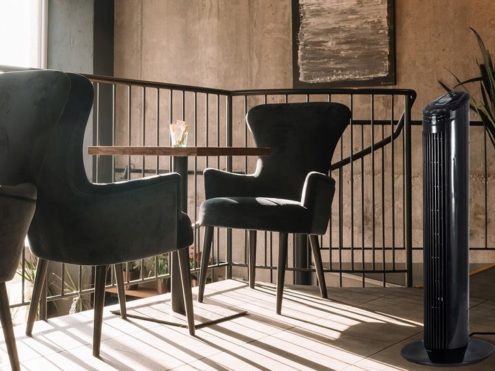 WENTYLATOR STOJĄCY KOLUMNOWY WIATRAK PODŁOGOWY OSCYLACJA TIMER LED zdjęcie 7