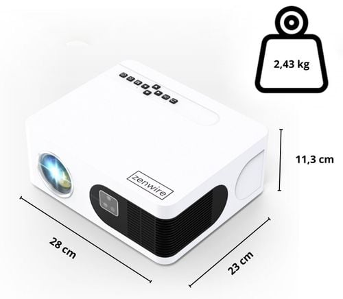 Projektor Zenwire KPROE601H LED Full HD Android TV Wi-Fi Bluetooth na Arena.pl