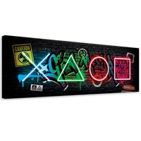 Obraz na płótnie,  Kontroler abstrakcja 150x50 150x50