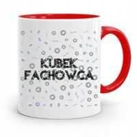 Kubek Czerwony Budowlańca Majstra Fachowca Prezent Z Nadrukiem Ze Zdjęciem