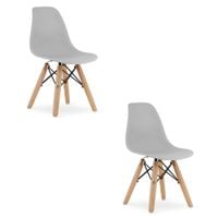 Krzesło ZUBI - szare x 2