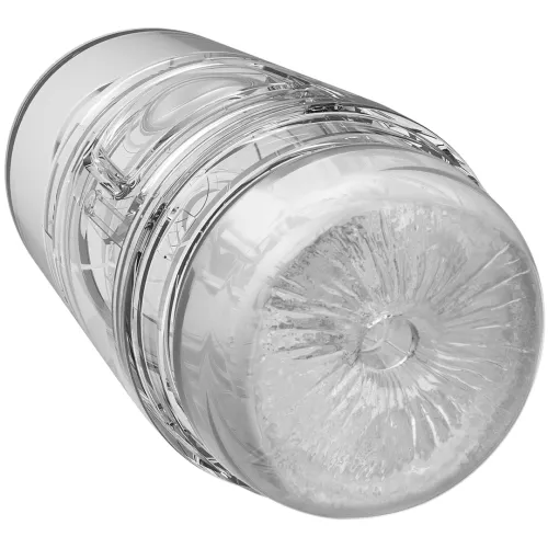 doc johnson optix pop-off dual clear - kompaktowa maszyna intymna na Arena.pl