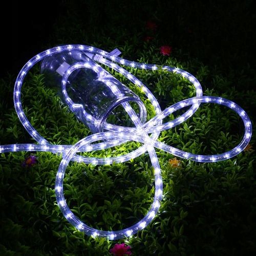 PIĘKNY JASNY WĄŻ ŚWIETLNY Z BROKATEM LED LAMPKI OZDOBNE CHOINKOWE 10M ZEW. na Arena.pl