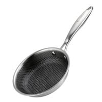 PATELNIA STALOWA 18cm Z POWŁOKĄ PLASTER MIODU E-7544