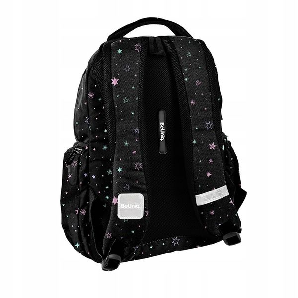 PLECAK SZKOLNY BEUNIQ MŁODZIEŻOWY BEUNIQ STARS CZARNY W GWIAZDKI zdjęcie 3