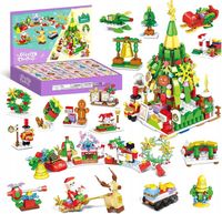 KALENDARZ ADWENTOWY 24 OKIENKA KLOCKI KONSTRUKCYJNE DLA DZIECI PREZENT