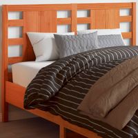 Wezgłowie do łóżka, woskowy brąz, 135 cm, lite drewno sosnowe