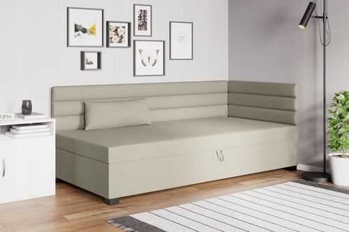 Tapczan pojedynczy łóżko z materacem Katrina 90 cm na Arena.pl