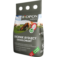 BOPON Obornik bydlęcy 5L - Naturalny nawóz granulowany do ogrodu i warzyw