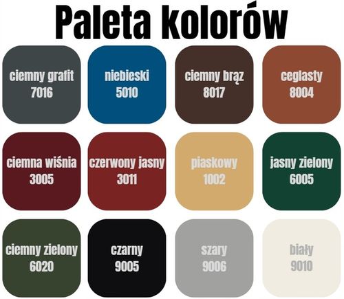 Garaż blaszany 3x5 grafit jednospadowy brama dwuskrzydłowa pion na Arena.pl