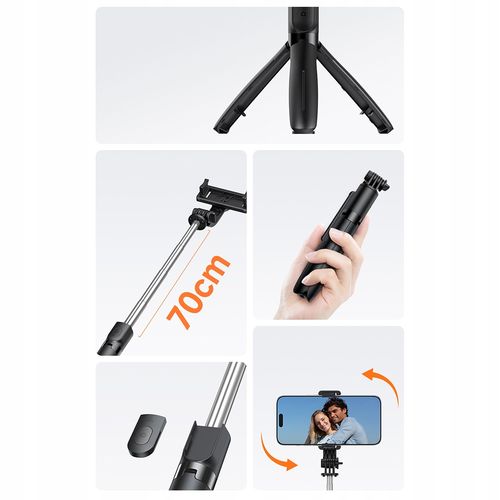mcdodo kijek selfie stick tripod bluetooth statyw długi do iphone na Arena.pl