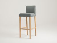 Stołek barowy WILTON BAR 77 - platyna, naturalny styl nowoczesny