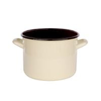 Garnek emaliowany 5,8 l tradycyjny na gaz Silesia krem garnek indukcja 22cm