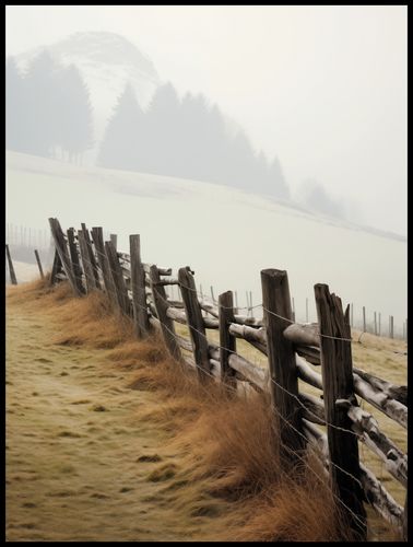 Plakat 75x100cm Spowity Mgłą na Arena.pl