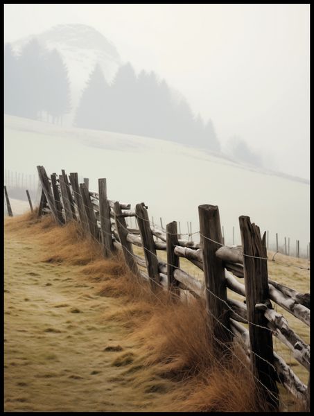 Plakat 75x100cm Spowity Mgłą zdjęcie 2