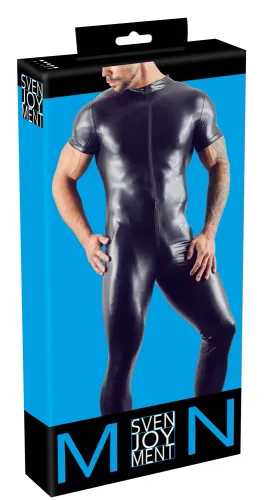 svenjoyment kombinezon męski czarny błyszczący 2xl z zamkiem na Arena.pl