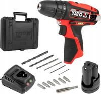 YATO WIERTARKO WKRĘTARKA AKUMULATOROWA 12V +2Ah +WIERTŁA +BITY YT-82901