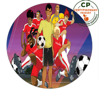 Opłatek na tort Supa Strikas