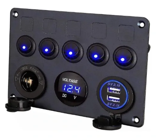 PANEL ŁADOWARKA USB zapalniczki + PRZEŁĄCZNIKI zdjęcie 2