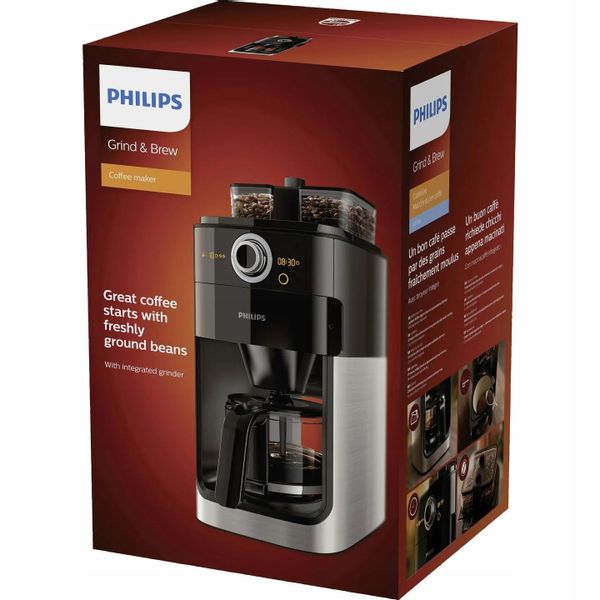 Ekspres do kawy Philips młynek Timer dzbanek zdjęcie 3