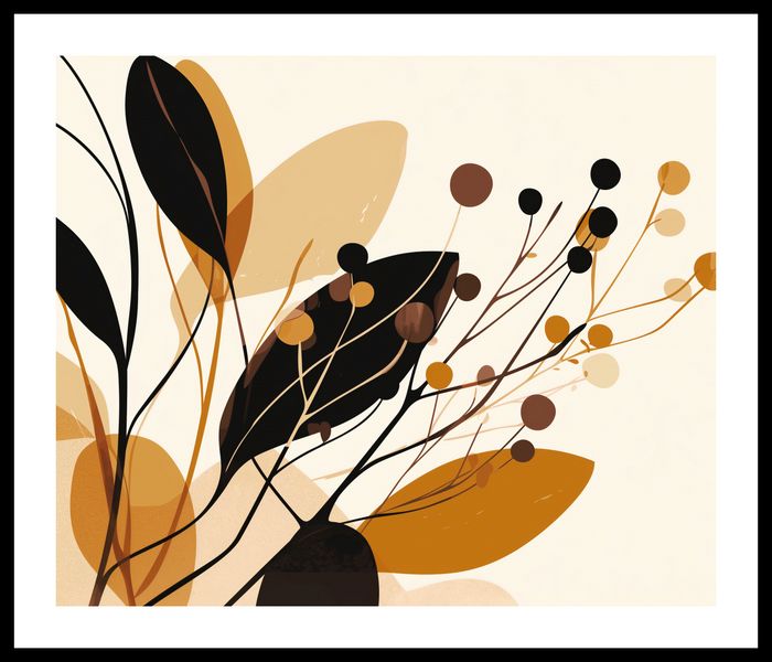 Plakat 60x50cm Jesienne Sylwety zdjęcie 3