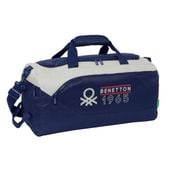 torba sportowa Benetton Varsity Szary Granatowy 50 x 25 x 25 cm