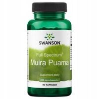 SWANSON Full Spectrum Muira Puama 400mg 60 kap Potencja Sprawność seksualna