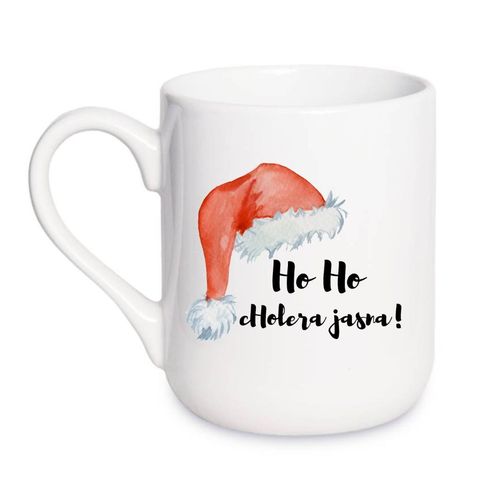 KUBEK "HO HO CHOLERA JASNA!" Wzór - Elegant Coffee 330 ml na Arena.pl