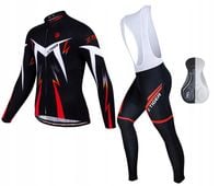 Getry Spodnie Rowerowe Bluza Ocieplany Zestaw Męski Z Wkładką Żelową 3XL