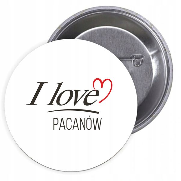 Przypinki buttony I LOVE PACANÓW z grafiką zdjęcie 1