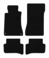 Dywaniki welurowe BASIC Mercedes C W203 Coupe 2000-2008 czarne