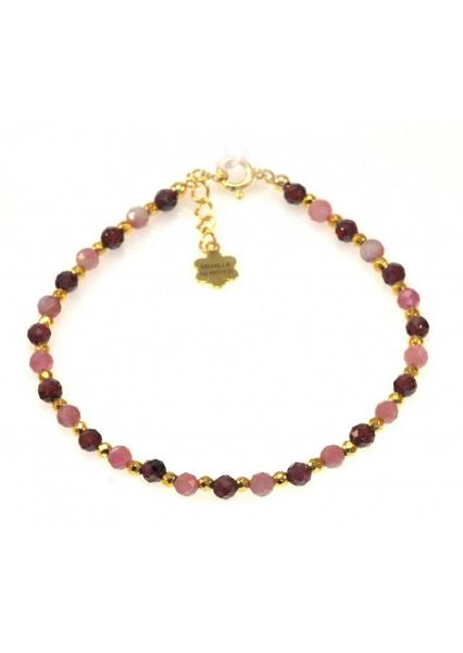 Bransoletka GRANAT TURMALIN 925 zdjęcie 1