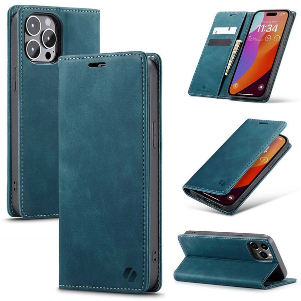 Spacecase Wallet Iphone 15 Pro Max Blue zdjęcie 11