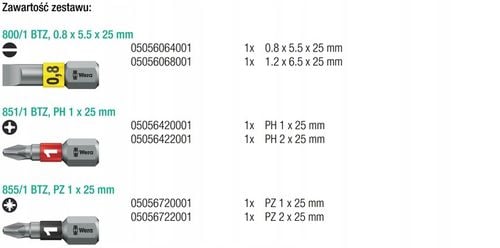 WERA RĘKOJEŚĆ STUBBY Z MAGAZYNKIEM I 6 BITAMI na Arena.pl
